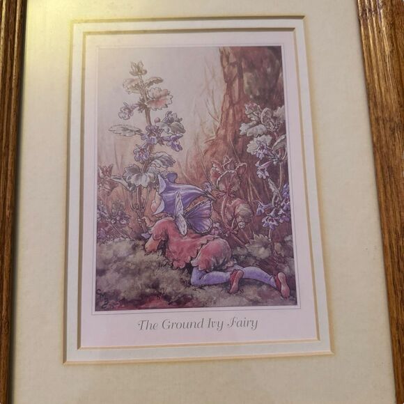5 Vintage Fairy Framed Art Print by Cicely Mary Barker Wood Frame 9x11 Whimsical - Picture 11 of 13